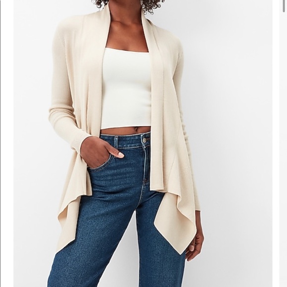 Express Sweaters Hp 3xnwt Express Draped Front Cardigan Size M In